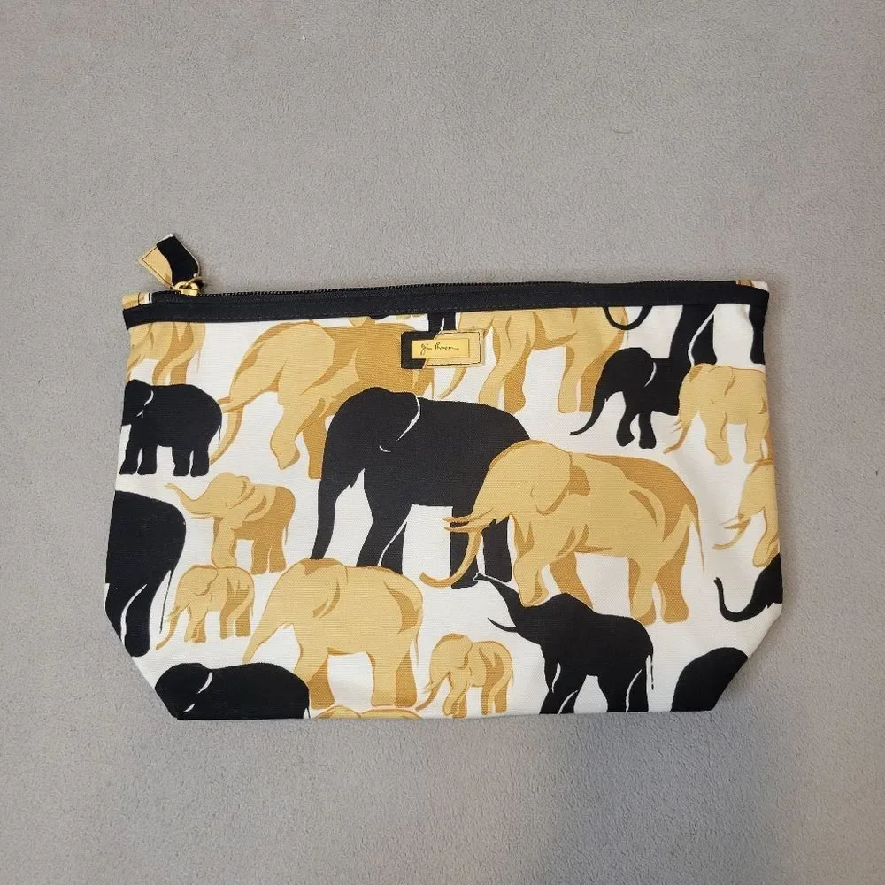 Jim Thompson Make Up Costmetic Bag Elephant Design